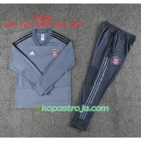 FC Bayern München Barn Tränings Sweatshirtställ Grå 2018/19